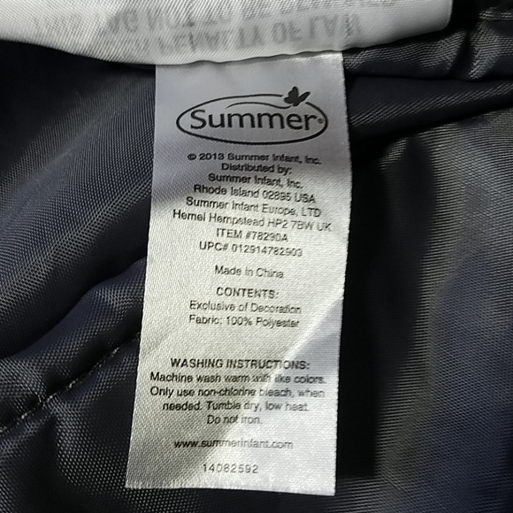 Kids gray and green print grocery cart cover - Picture 6 of 7